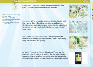 Screenshot of 511.ccta.ca.gov Map Page