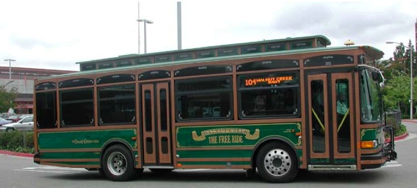 County Ride Bus County Connection Route 4/Free Ride Trolley Detour on Saturday, July ...