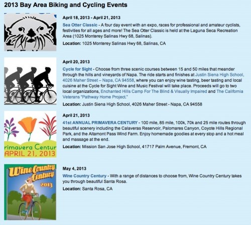 cycling event page