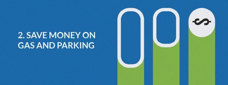 Save money on gas and parking